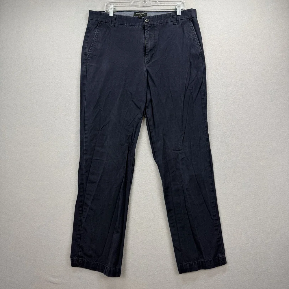 Banana Republic‎ Dawson Chino Pants Mens 36x34 Navy Blue Business Office Casual
